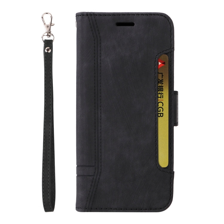 For iPhone 16 Plus BETOPNICE Dual-side Buckle Leather Phone Case(Black)