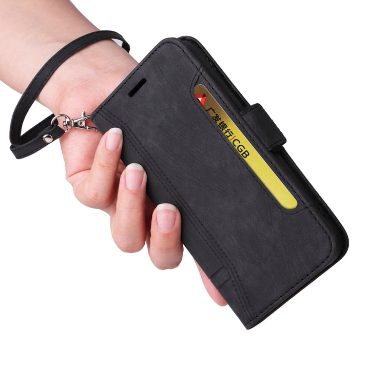 For iPhone 16 Plus BETOPNICE Dual-side Buckle Leather Phone Case(Black)