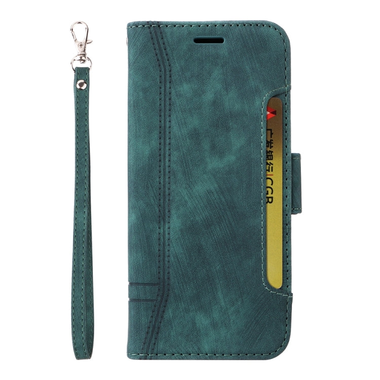 For iPhone 16 Plus BETOPNICE Dual-side Buckle Leather Phone Case(Green)