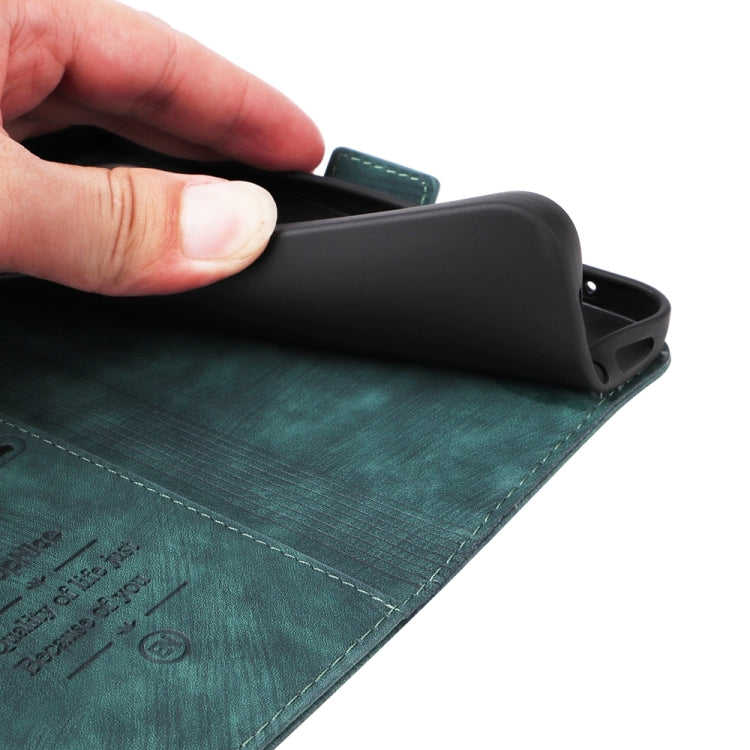 For iPhone 16 Plus BETOPNICE Dual-side Buckle Leather Phone Case(Green)