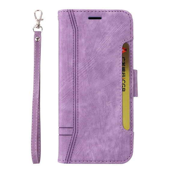 For iPhone 16 Plus BETOPNICE Dual-side Buckle Leather Phone Case(Purple)