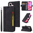 For iPhone 16 BETOPNICE Dual-side Buckle Leather Phone Case(Black) - iPhone 16 Cases by BETOPNICE | Online Shopping South Africa | PMC TechLife | Buy Now Pay Later Mobicred