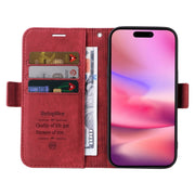 For iPhone 16 BETOPNICE Dual-side Buckle Leather Phone Case(Red)