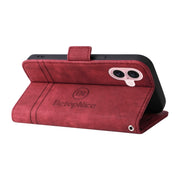 For iPhone 16 BETOPNICE Dual-side Buckle Leather Phone Case(Red)