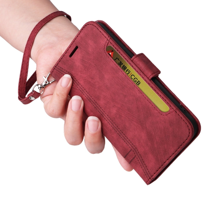 For iPhone 16 BETOPNICE Dual-side Buckle Leather Phone Case(Red)