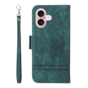 For iPhone 16 BETOPNICE Dual-side Buckle Leather Phone Case(Green)