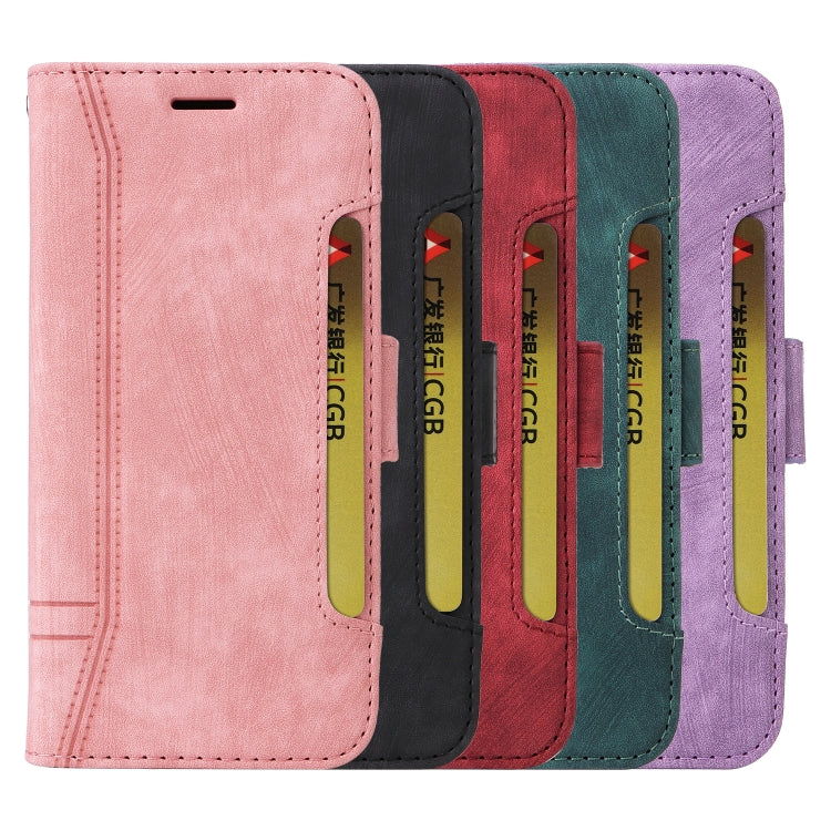 For iPhone 16 Pro BETOPNICE Dual-side Buckle Leather Phone Case(Purple)