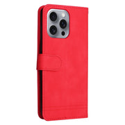 For iPhone 16 Pro Max Skin Feel Life Tree Leather Phone Case(Red)