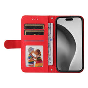 For iPhone 16 Pro Max Skin Feel Life Tree Leather Phone Case(Red)