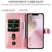 For iPhone 16e Fashion Calf Texture Zipper Leather Phone Case(Rose Gold)