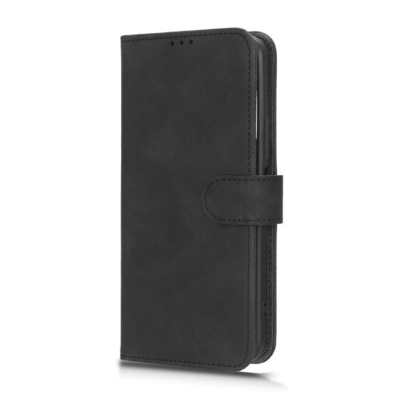 For HTC U23 Pro Skin Feel Magnetic Flip Leather Phone Case(Black)