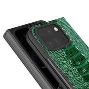 For Google Pixel 9 Pro Fold ABEEL Genuine Leather Weilai Series Phone Case(Green)