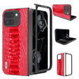 For Google Pixel 9 Pro Fold ABEEL Genuine Leather Weilai Series Phone Case(Red) - free shipping - PMC TechLife - Order now!