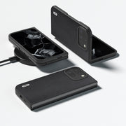 For Google Pixel 9 Pro Fold ABEEL Genuine Leather Xiaoya Series Phone Case(Black)