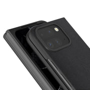 For Google Pixel 9 Pro Fold ABEEL Genuine Leather Xiaoya Series Phone Case(Black)