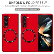 For Samsung Galaxy Z Fold5 Magsafe Magnetic Folding PC Phone Case(Red)