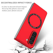 For Samsung Galaxy Z Fold5 Magsafe Magnetic Folding PC Phone Case(Red)