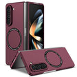For Samsung Galaxy Z Fold5 Magsafe Magnetic Folding PC Phone Case(Wine Red) - Galaxy Z Fold5 Cases by PMC TechLife | Online Shopping South Africa | PMC TechLife