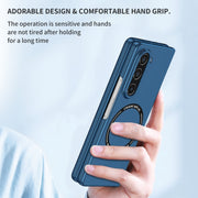 For Samsung Galaxy Z Fold5 Magsafe Magnetic Folding PC Phone Case(Blue)