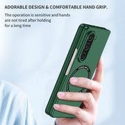 For Samsung Galaxy Z Fold5 Magsafe Magnetic Folding PC Phone Case(Green)