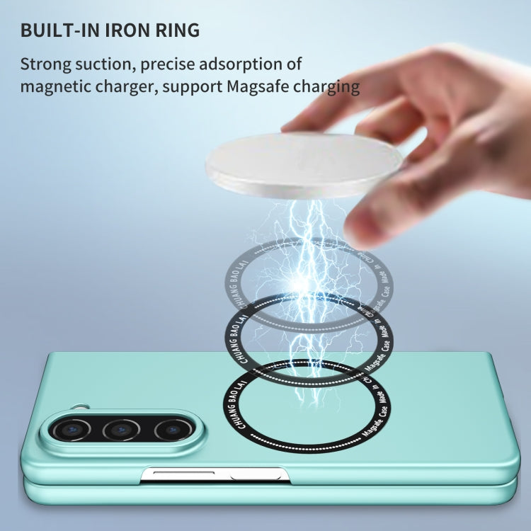 For Samsung Galaxy Z Fold5 Magsafe Magnetic Folding PC Phone Case(Light Blue)