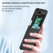 For Samsung Galaxy Z Flip5 5G Magsafe Magnetic Folding PC Phone Case(Black)