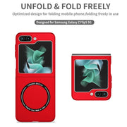 For Samsung Galaxy Z Flip5 5G Magsafe Magnetic Folding PC Phone Case(Red)