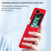 For Samsung Galaxy Z Flip5 5G Magsafe Magnetic Folding PC Phone Case(Red)