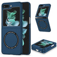For Samsung Galaxy Z Flip5 5G Magsafe Magnetic Folding PC Phone Case(Blue) - Galaxy Z Flip5 Cases by PMC TechLife | Online Shopping South Africa | PMC TechLife | Buy Now Pay Later Mobicred