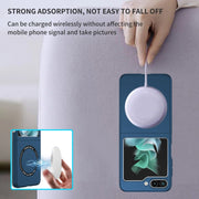 For Samsung Galaxy Z Flip5 5G Magsafe Magnetic Folding PC Phone Case(Blue)