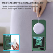 For Samsung Galaxy Z Flip5 5G Magsafe Magnetic Folding PC Phone Case(Green)
