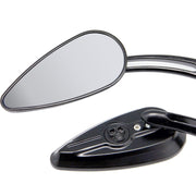 SF104 Motorcycle Modified Retro Rearview Mirror Reflective Mirror(Black)
