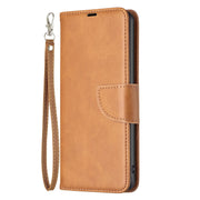 For iPhone 16 Lambskin Texture Pure Color Flip Leather Phone Case(Yellow)