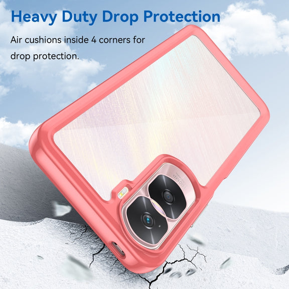 For Honor 90 Lite Colorful Series Acrylic Hybrid TPU Phone Case(Red)