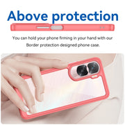 For Honor 90 Lite Colorful Series Acrylic Hybrid TPU Phone Case(Red)
