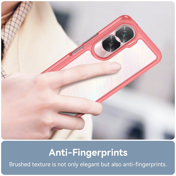 For Honor 90 Lite Colorful Series Acrylic Hybrid TPU Phone Case(Red)