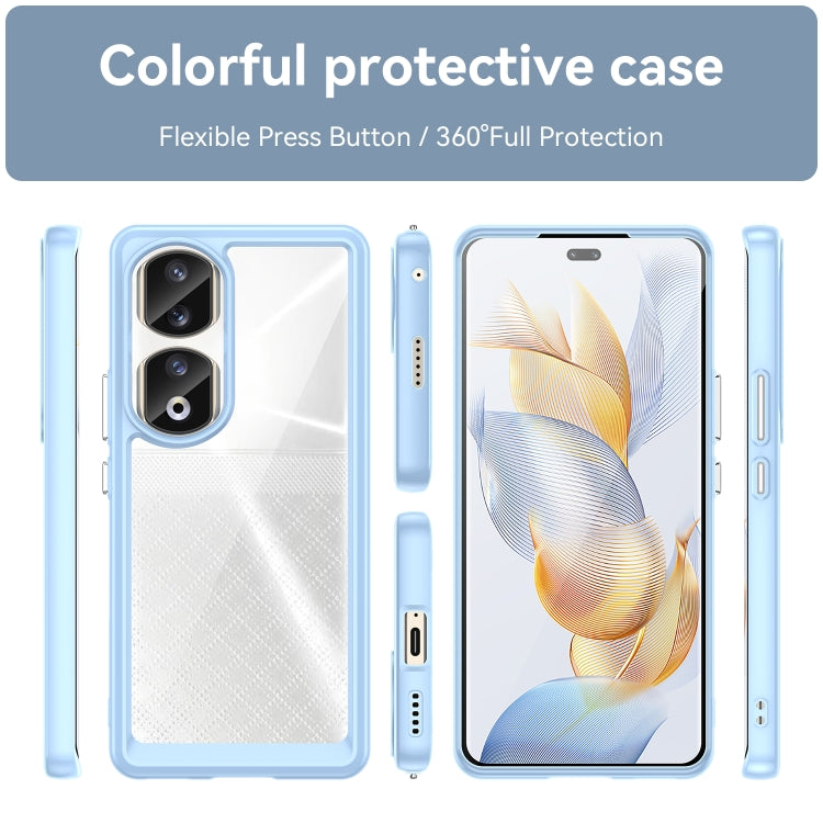 For Honor 80 Pro Colorful Series Acrylic Hybrid TPU Phone Case(Blue)