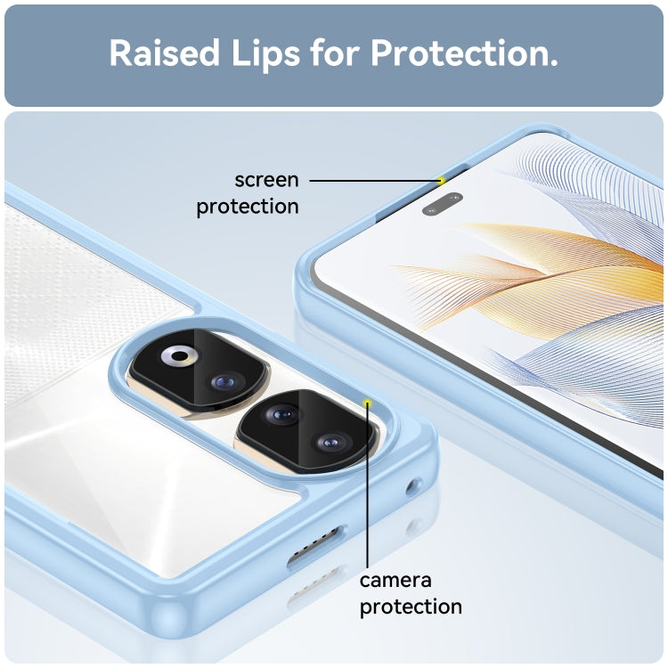 For Honor 80 Pro Colorful Series Acrylic Hybrid TPU Phone Case(Blue)
