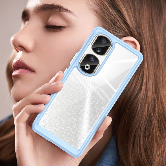 For Honor 80 Pro Colorful Series Acrylic Hybrid TPU Phone Case(Blue)