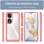 For Honor 80 Pro Colorful Series Acrylic Hybrid TPU Phone Case(Red)