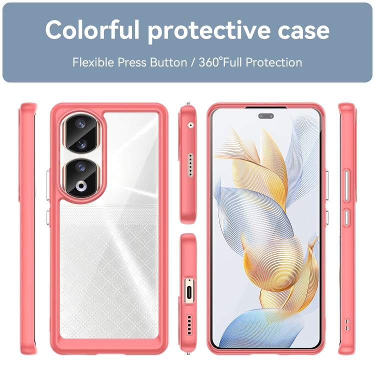 For Honor 80 Pro Colorful Series Acrylic Hybrid TPU Phone Case(Red)