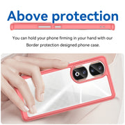 For Honor 80 Pro Colorful Series Acrylic Hybrid TPU Phone Case(Red)