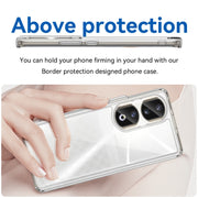 For Honor 90 Pro Colorful Series Acrylic Hybrid TPU Phone Case(Transparent)