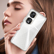For Honor 90 Pro Colorful Series Acrylic Hybrid TPU Phone Case(Transparent)