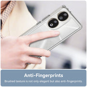 For Honor 80 Colorful Series Acrylic Hybrid TPU Phone Case(Transparent)