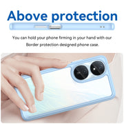 For Honor Play 50 Plus Colorful Series Acrylic Hybrid TPU Phone Case(Blue)