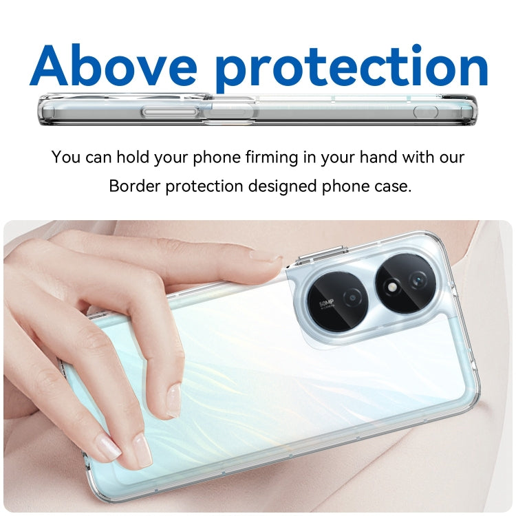 For Honor Play 50 Plus Colorful Series Acrylic Hybrid TPU Phone Case(Transparent)