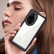 For Honor 100 Pro Colorful Series Acrylic Hybrid TPU Phone Case(Black)