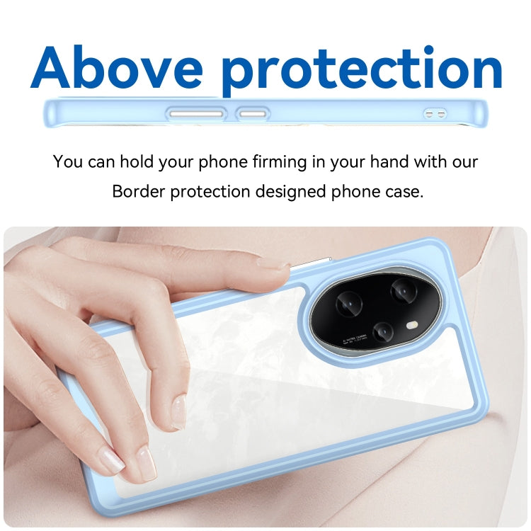 For Honor 100 Pro Colorful Series Acrylic Hybrid TPU Phone Case(Blue)