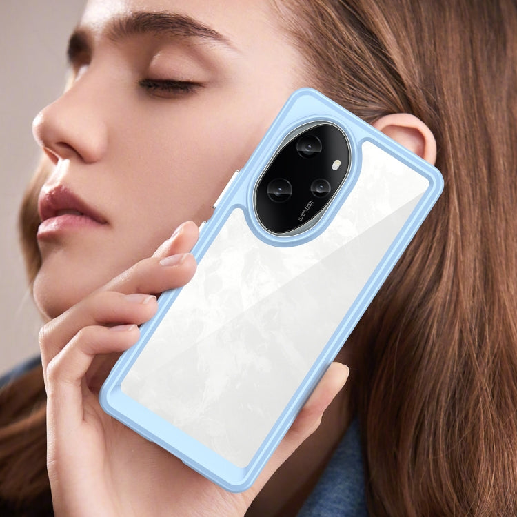 For Honor 100 Pro Colorful Series Acrylic Hybrid TPU Phone Case(Blue)